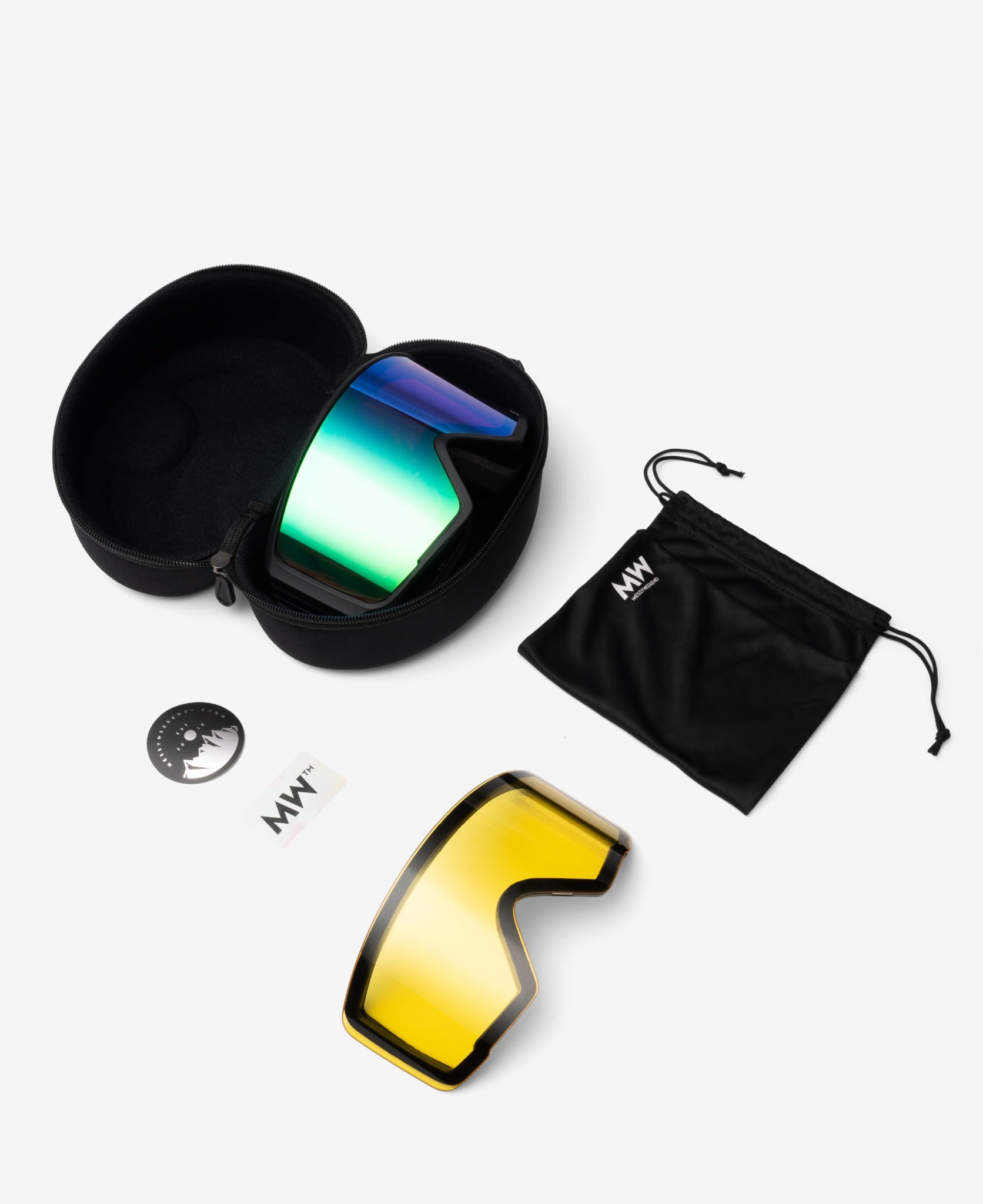 messyweekend-flip-xe2-skibrille-army-green-mirrored image 5