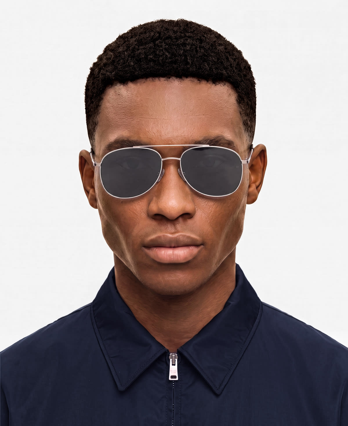 messyweekend-sain-aviator-sonnenbrille-shiny-silver-deep-grey image 2