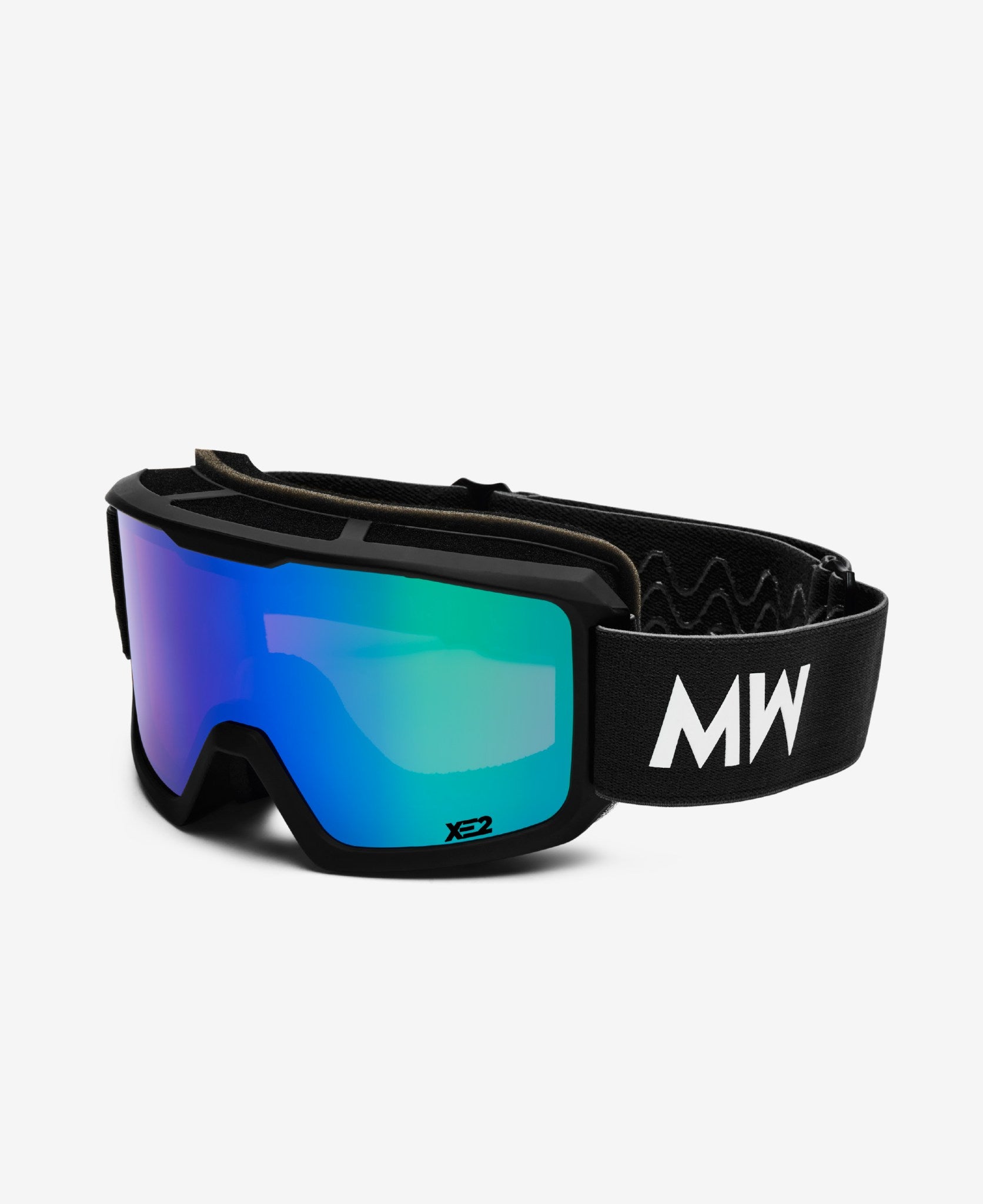 messyweekend-ferdi-asian-fit-skibrille-black-green-mirrored image 2