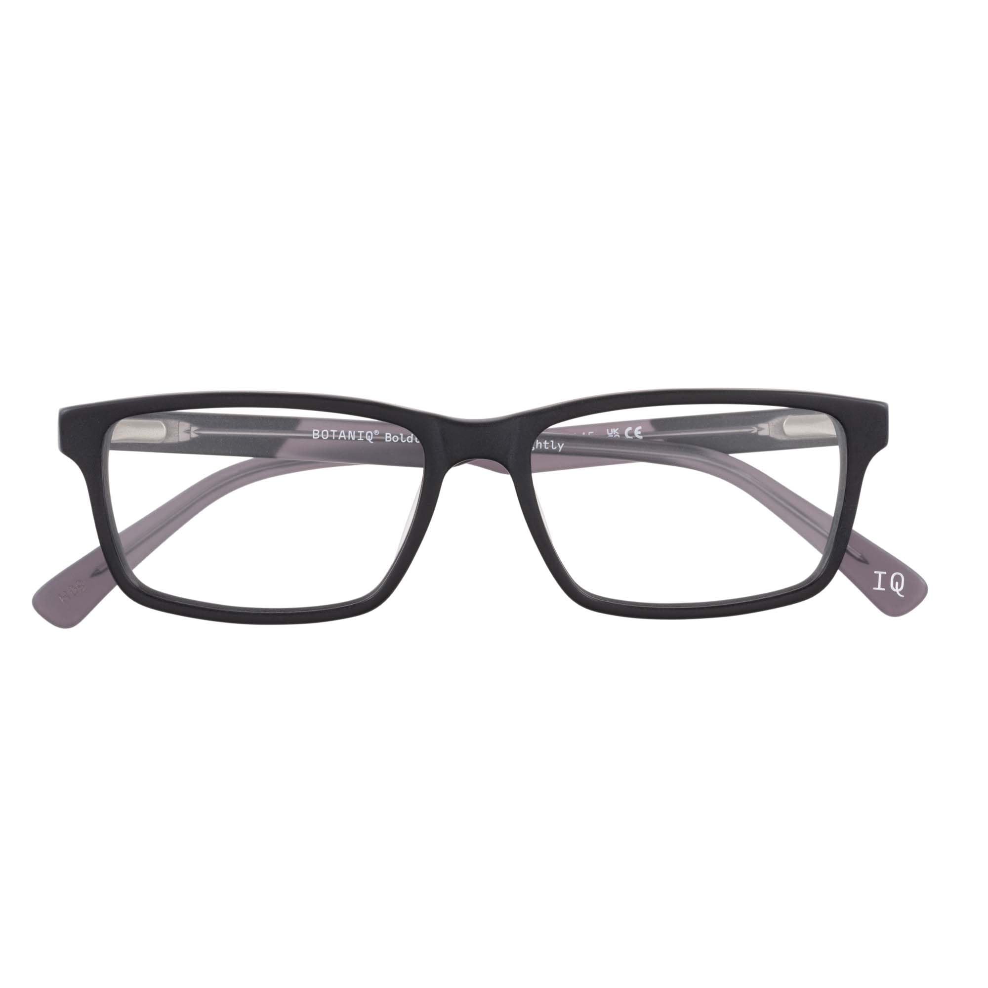 botaniq-brille-mit-sehst-rke-f-r-herren-rechteckig-acetat-matte-schwarz-holz-gre image 2