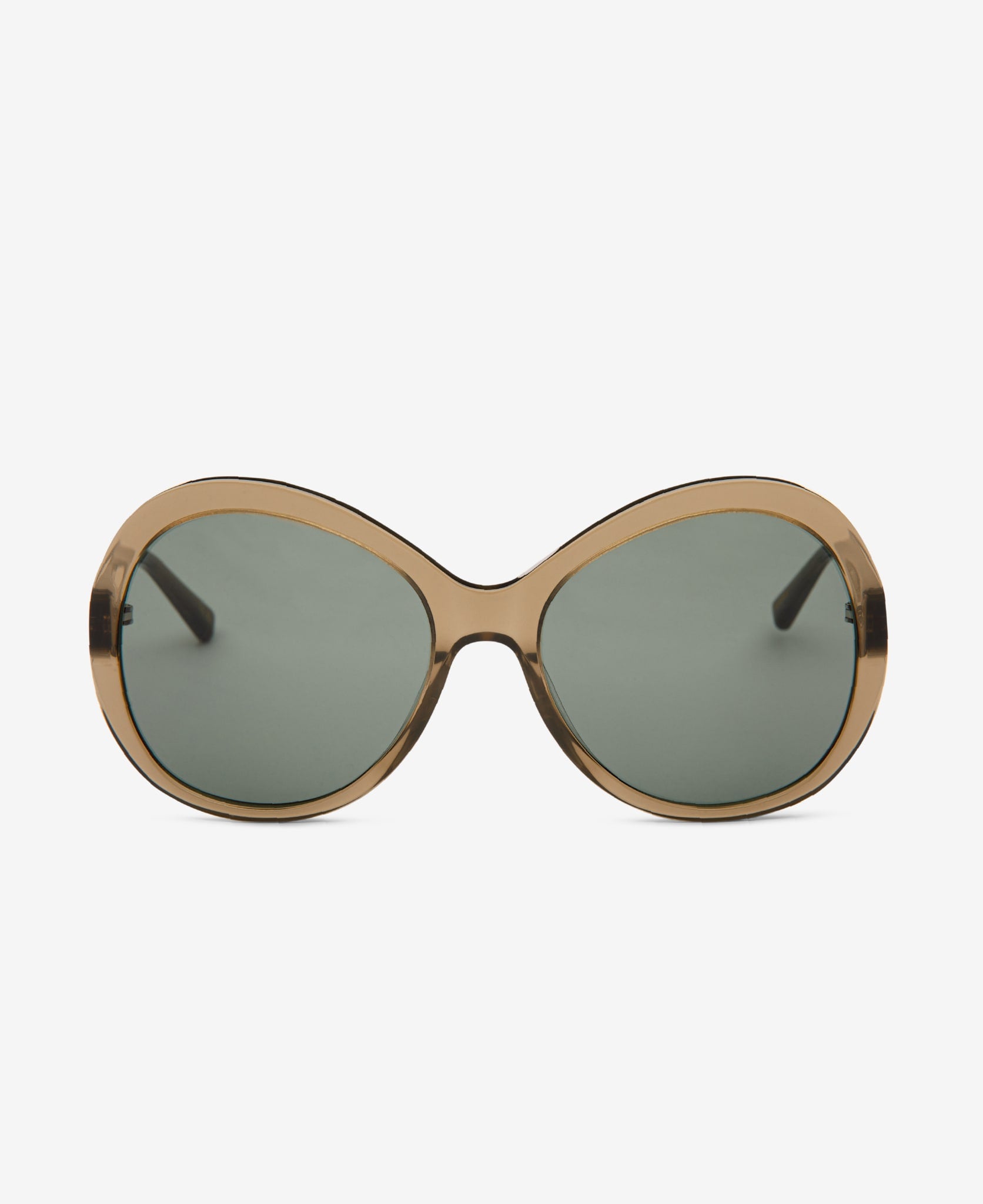 messyweekend-olivia-sonnenbrille-bottle-green-green-rund-oversized image 1