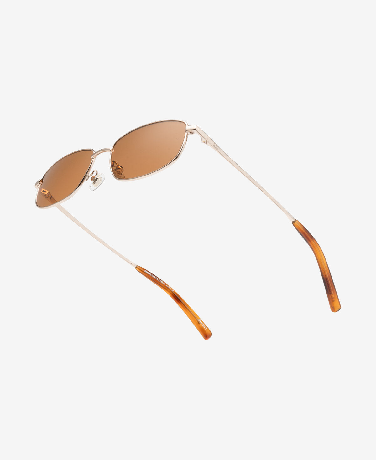 messyweekend-aven-sonnenbrille-shiny-gold-rich-orange-slim-metall-rechteck image 4