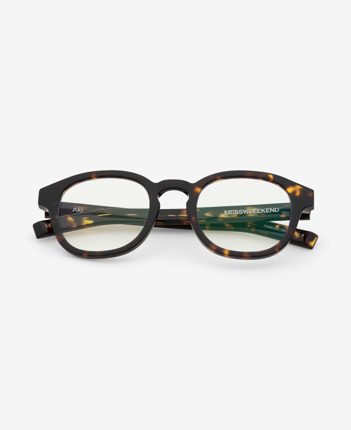 messyweekend-aki-brille-dark-havana-clear image 1