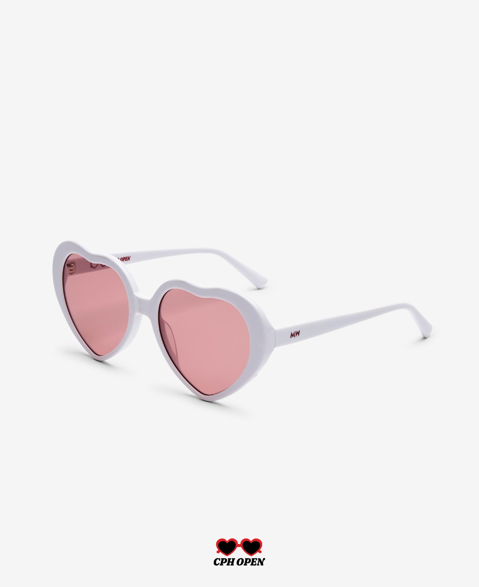 messyweekend-cph-open-sonnenbrille-white-solid-herzform image 2