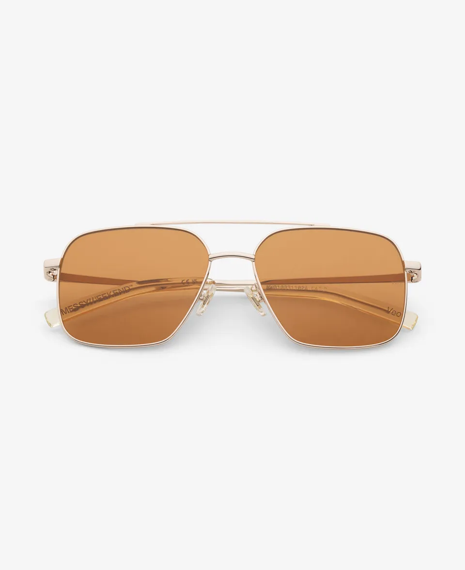 messyweekend-veo-aviator-sonnenbrille-shiny-gold-rich-orange image 1