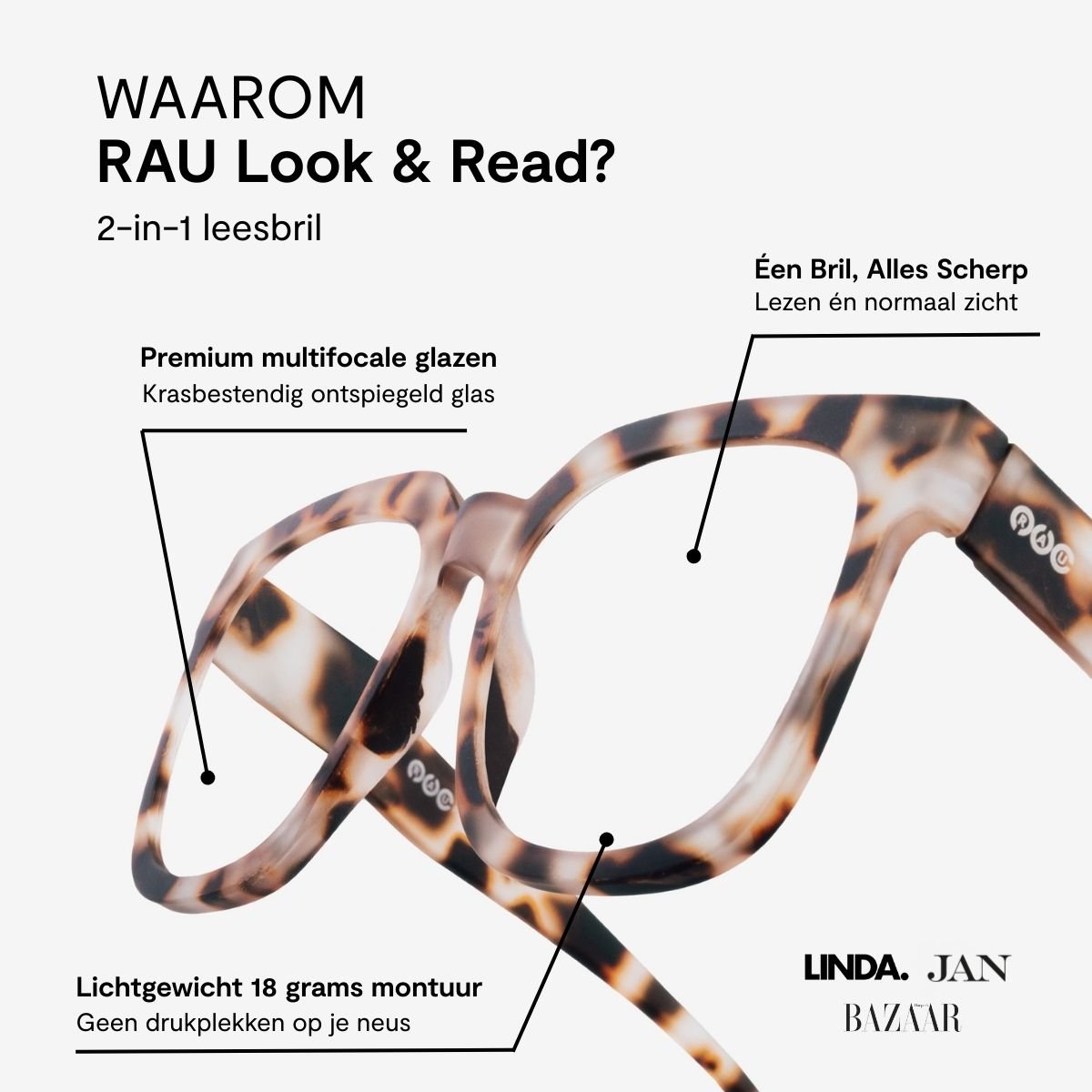 rau-readers-bazaar-multifokalbrille-tortoise-matte image 6