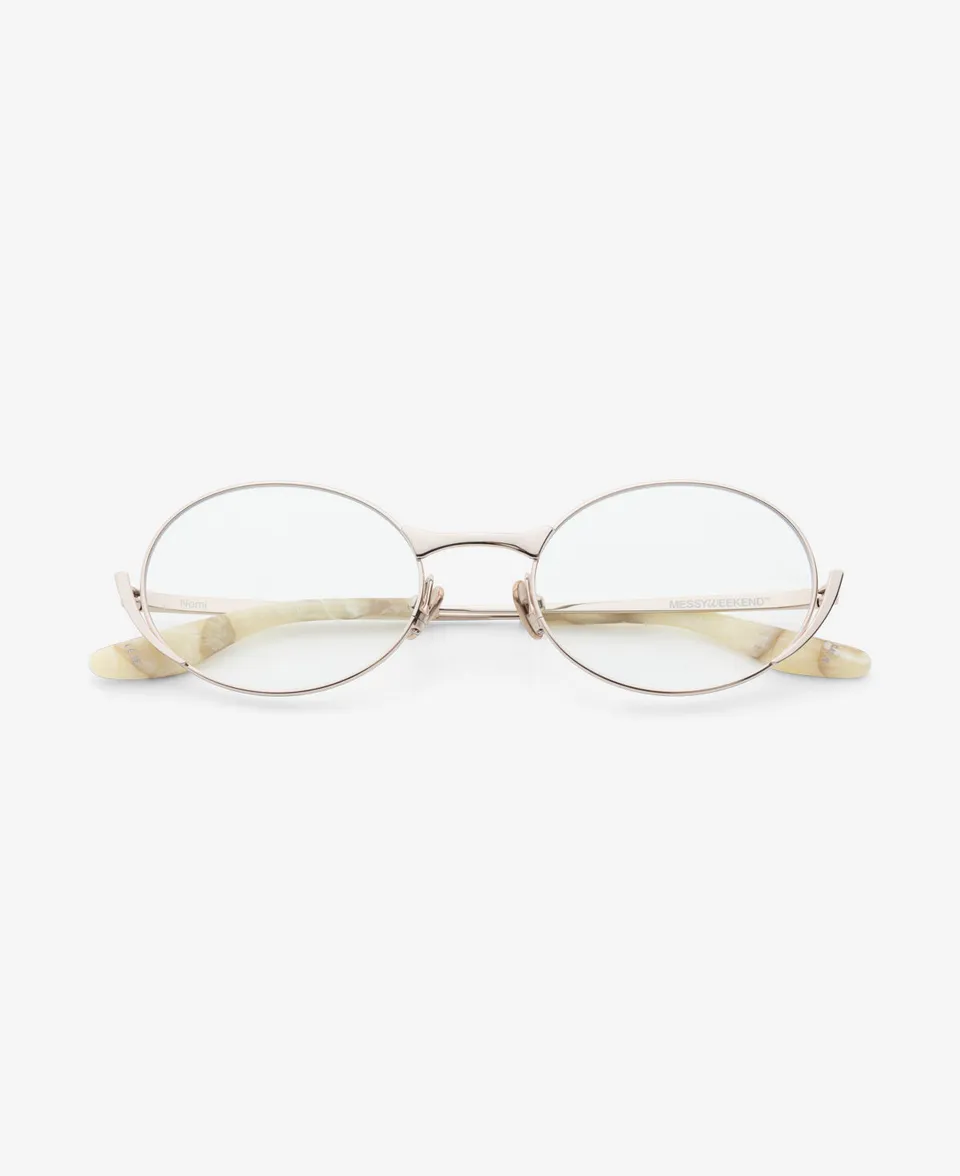 messyweekend-nomi-sonnenbrille-shiny-silver-soft-brown image 1