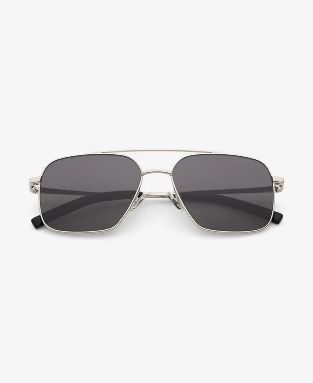 messyweekend-veo-flieger-sonnenbrille-shiny-silver-deep-grey image 1