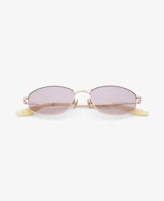 messyweekend-nao-sonnenbrille-shiny-gold-soft-purple-premium image 1