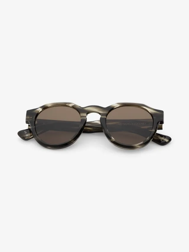 messyweekend-kael-brillenfassung-grey-drift-deep-khaki image 1