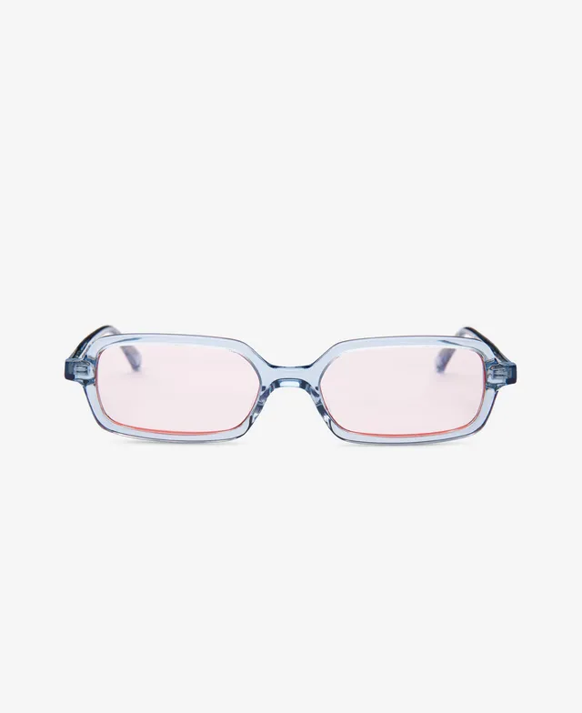 messyweekend-milo-premiumfassung-baby-blue-peach-schmales-rechteck-acetat image 1