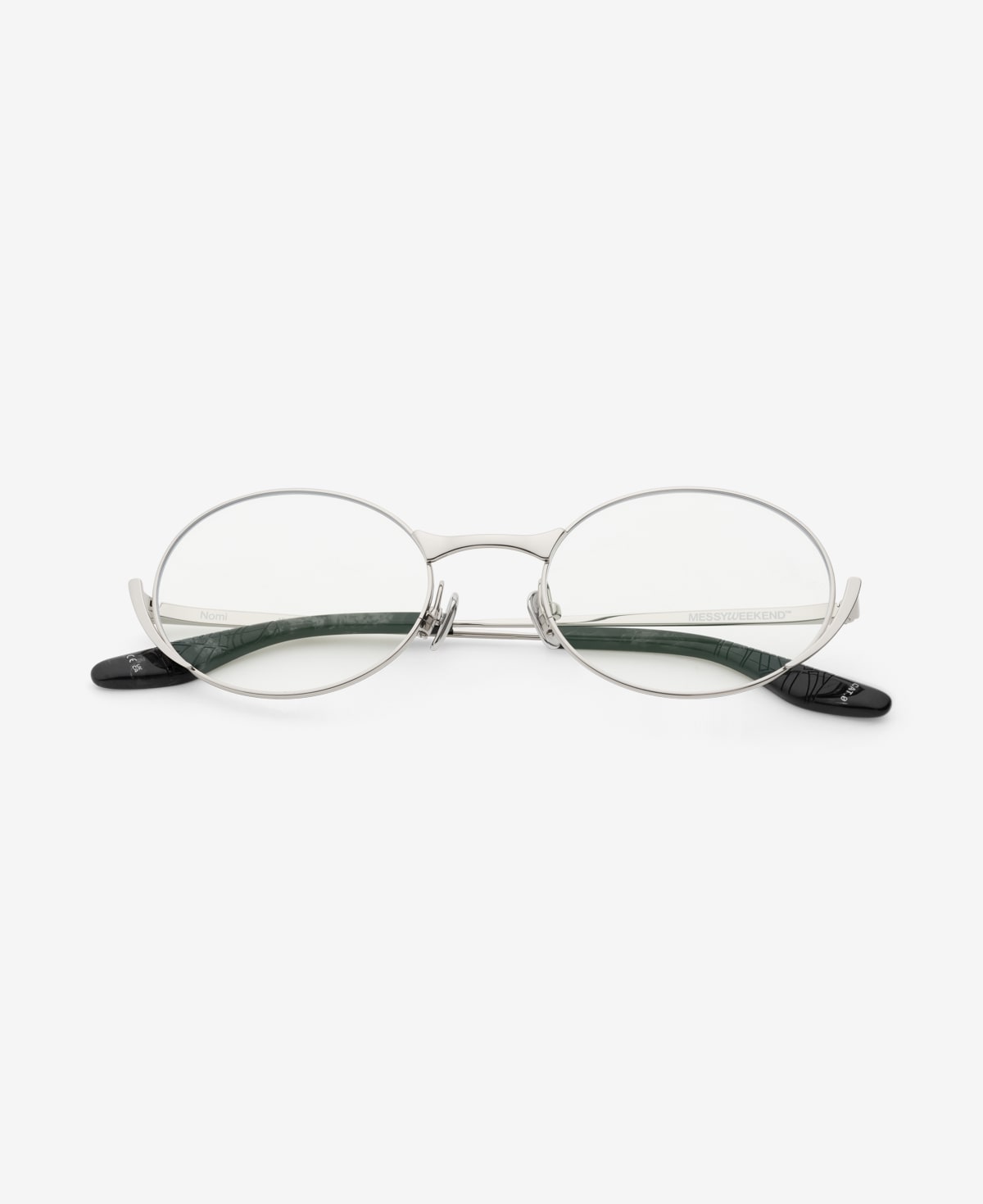 messyweekend-nomi-premium-sonnenbrille-shiny-silver-clear image 1