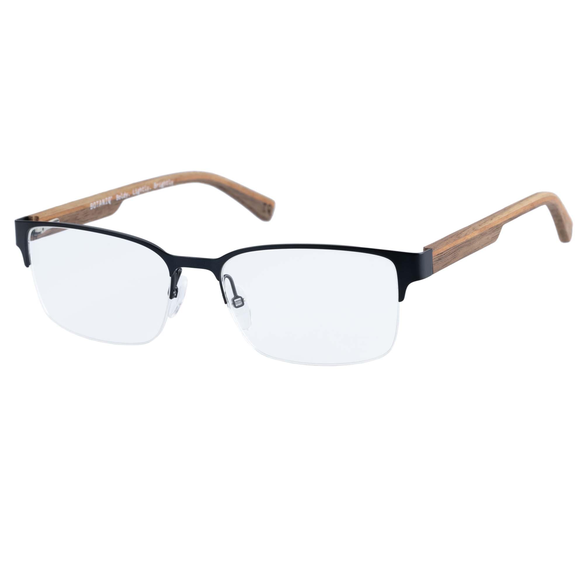 botaniq-brille-mit-sehst-rke-f-r-herren-rechteckig-edelstahl-matte-gun-holz-inkl image 7
