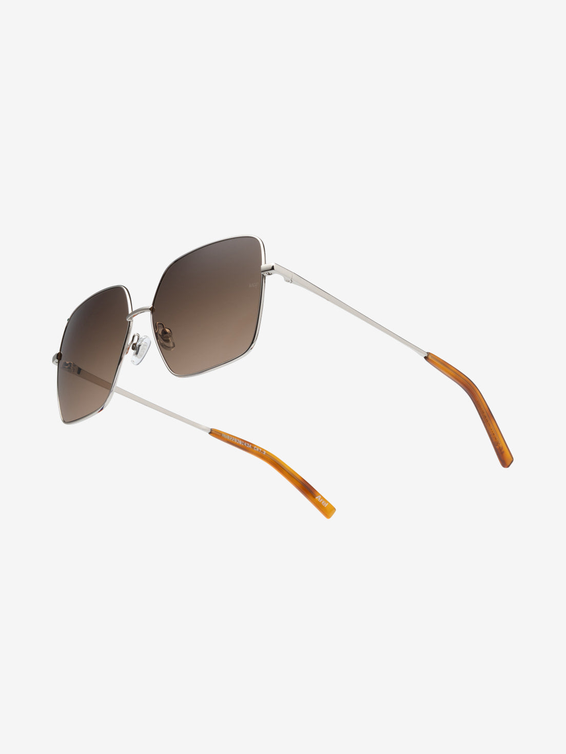 messyweekend-arel-sonnenbrille-shiny-silver-deep-brown-gradient-navigator image 4