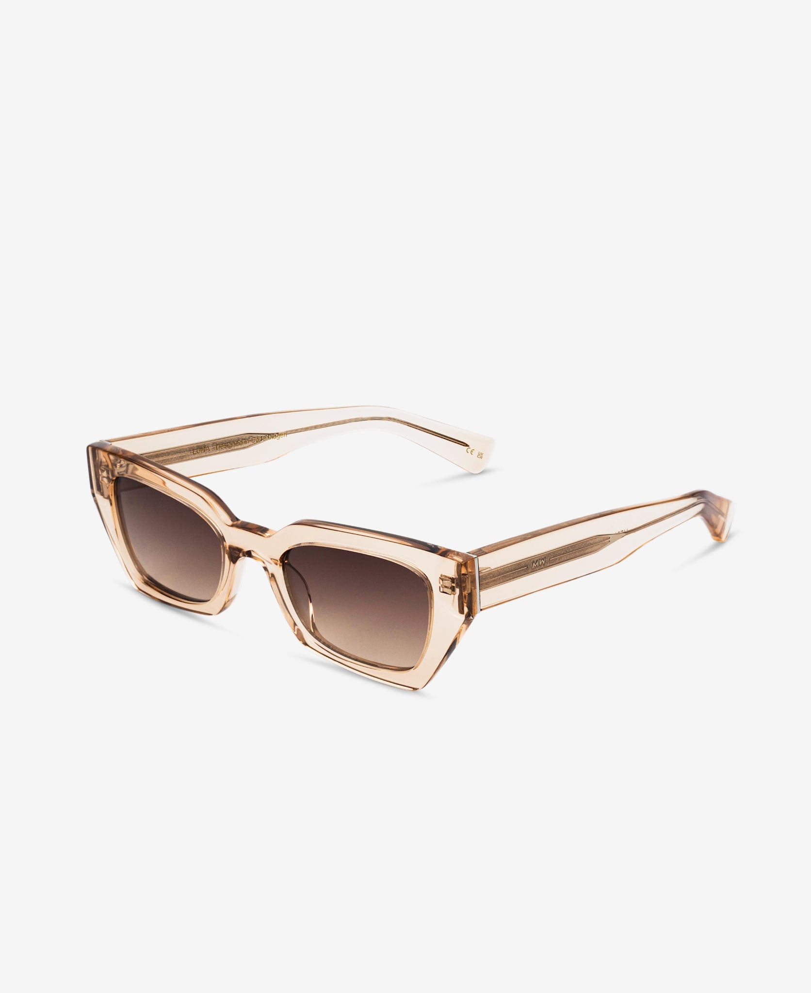 messyweekend-luna-sonnenbrille-champagne-gradient-brown-eckig image 2