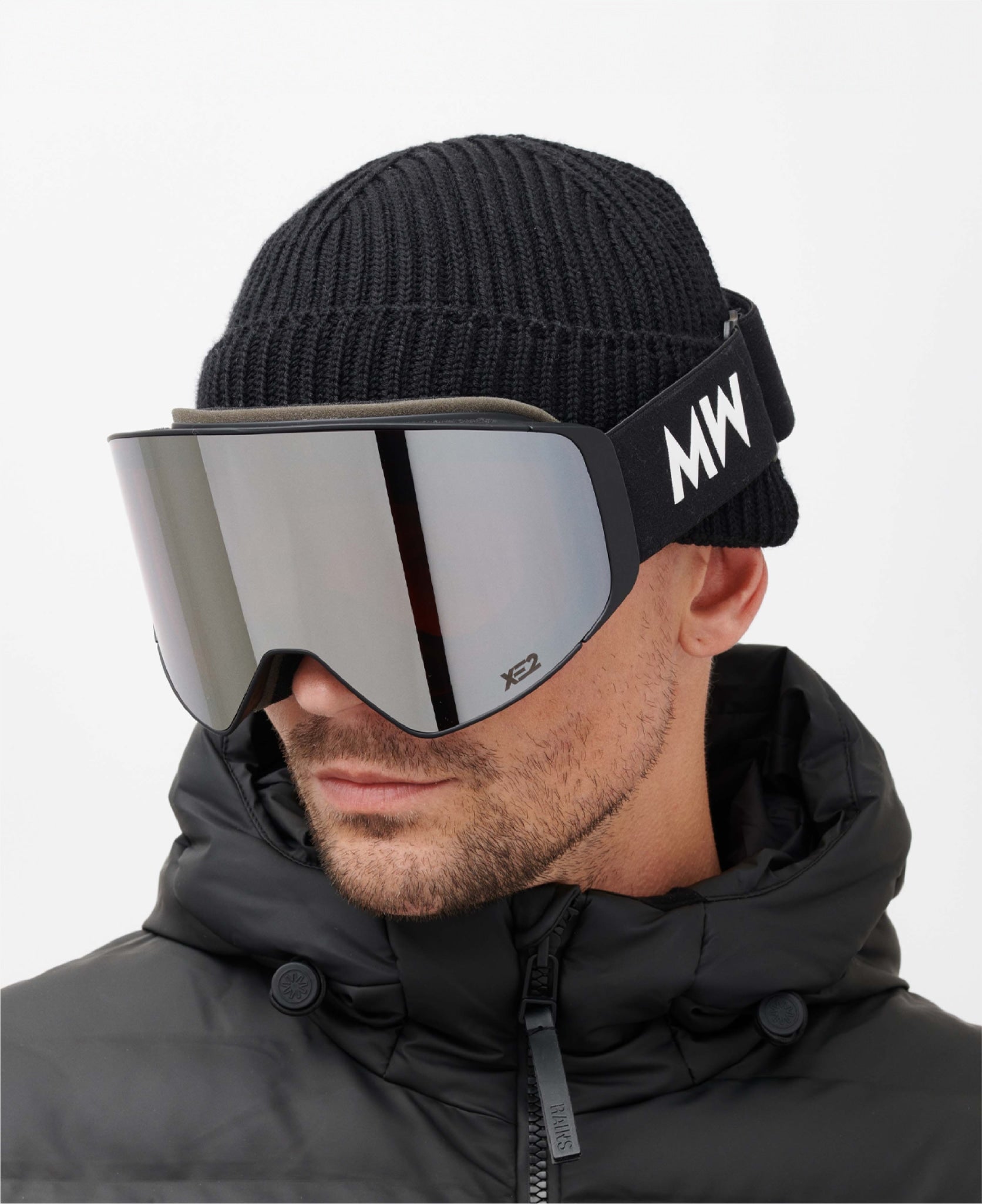 messyweekend-clear-xe2-skibrille-black-silver-mirrored image 3