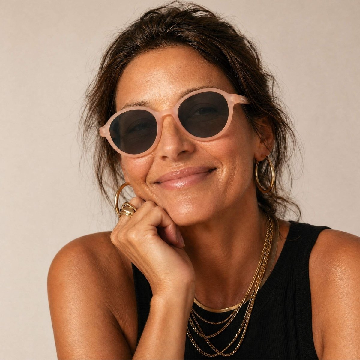 rau-readers-elle-sonnenbrille-mit-st-rke-peach-matte image 2