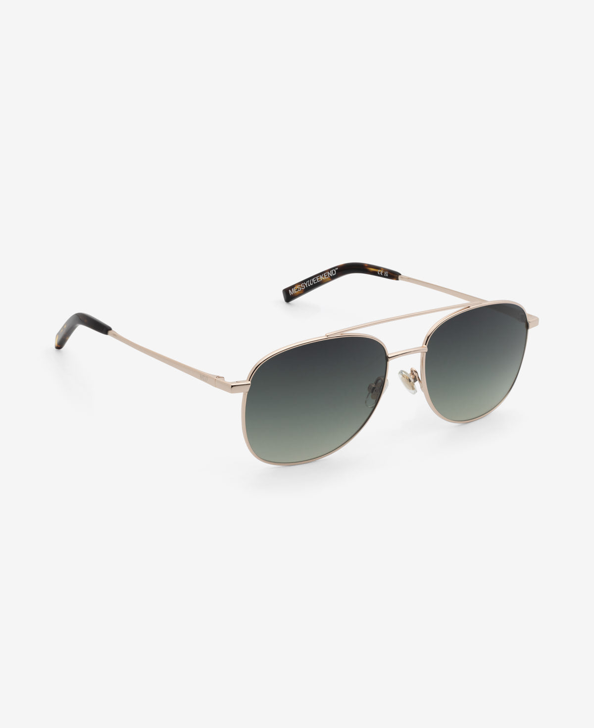 messyweekend-sain-sonnenbrille-shiny-gold-deep-green-gradient image 5