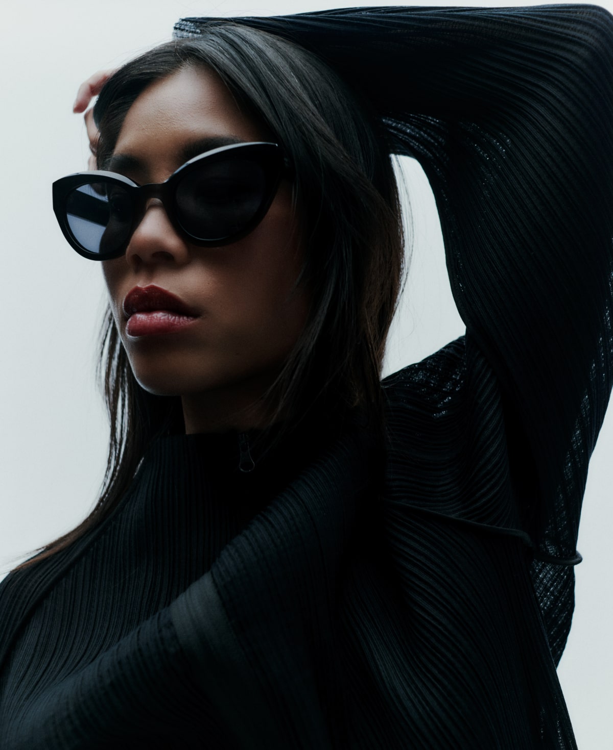 messyweekend-donna-cat-eye-sonnenbrille-sage-grey image 5
