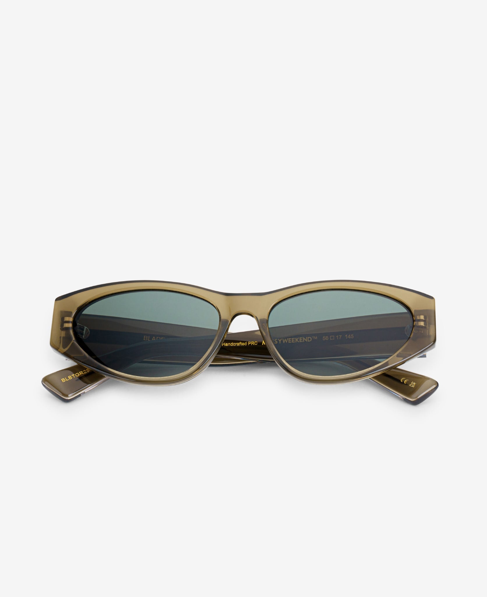 messyweekend-blade-sonnenbrille-bottle-green-transparent-green-oval image 3