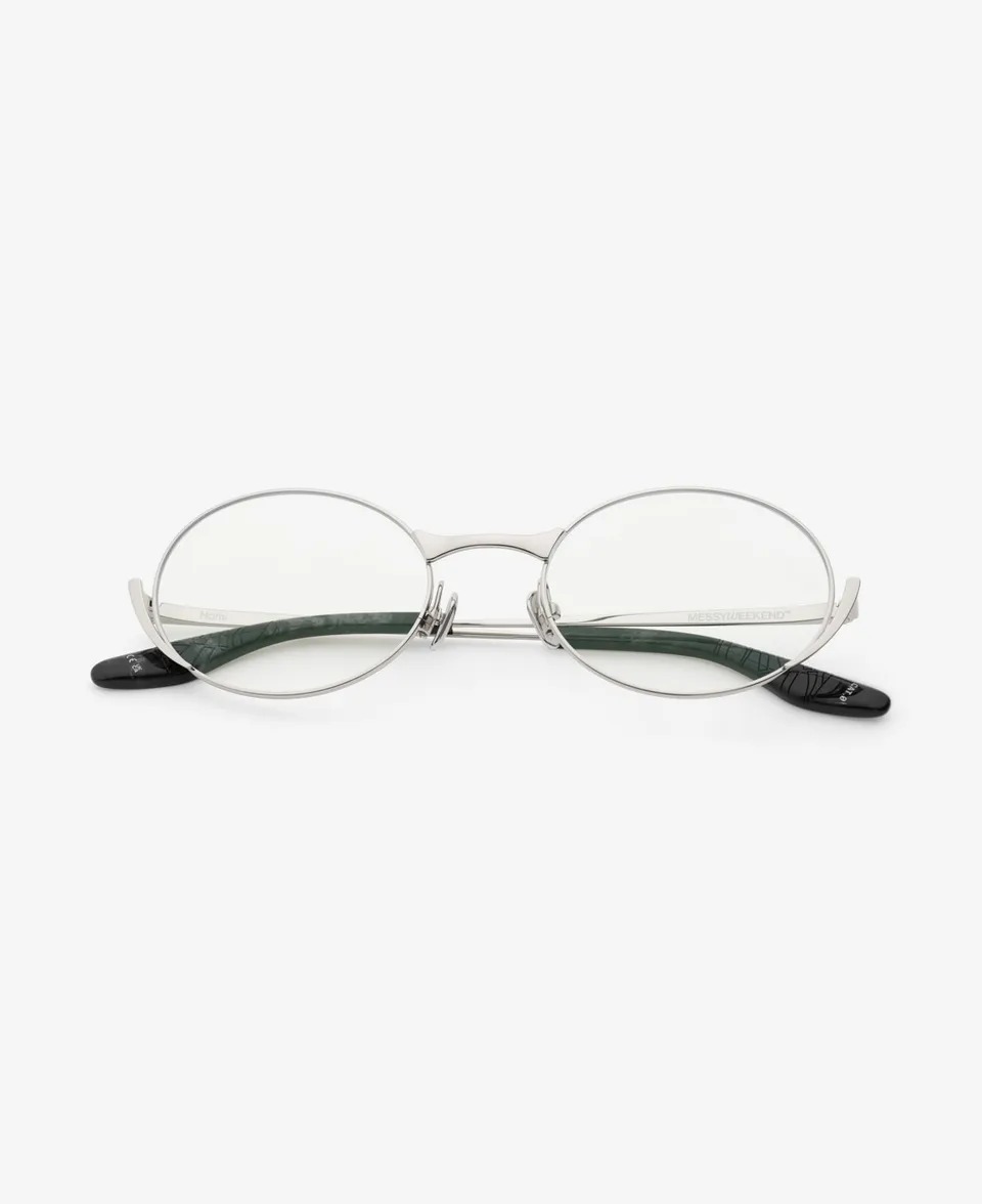 messyweekend-nomi-premium-sonnenbrille-shiny-silver-clear image 1