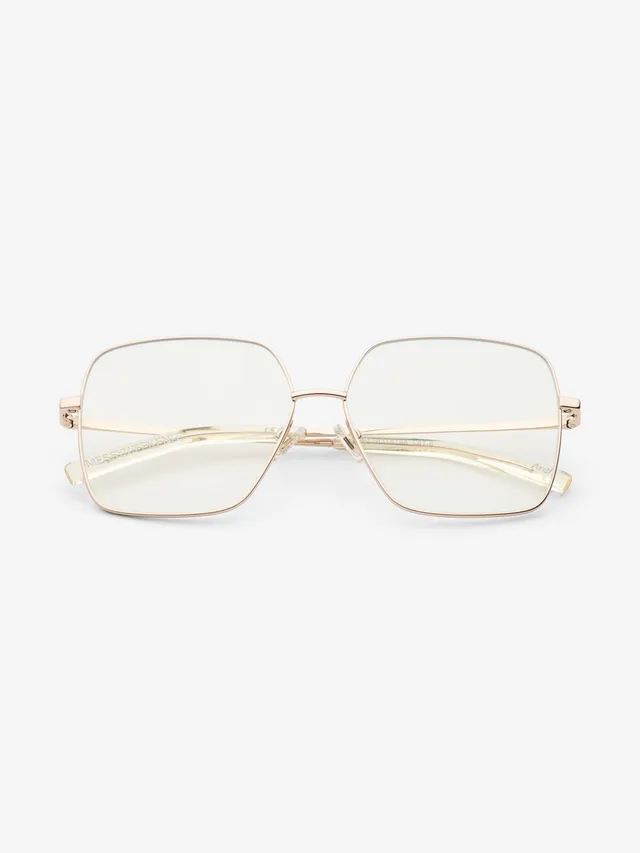 messyweekend-arel-sonnenbrille-shiny-gold-clear-navigator image 1