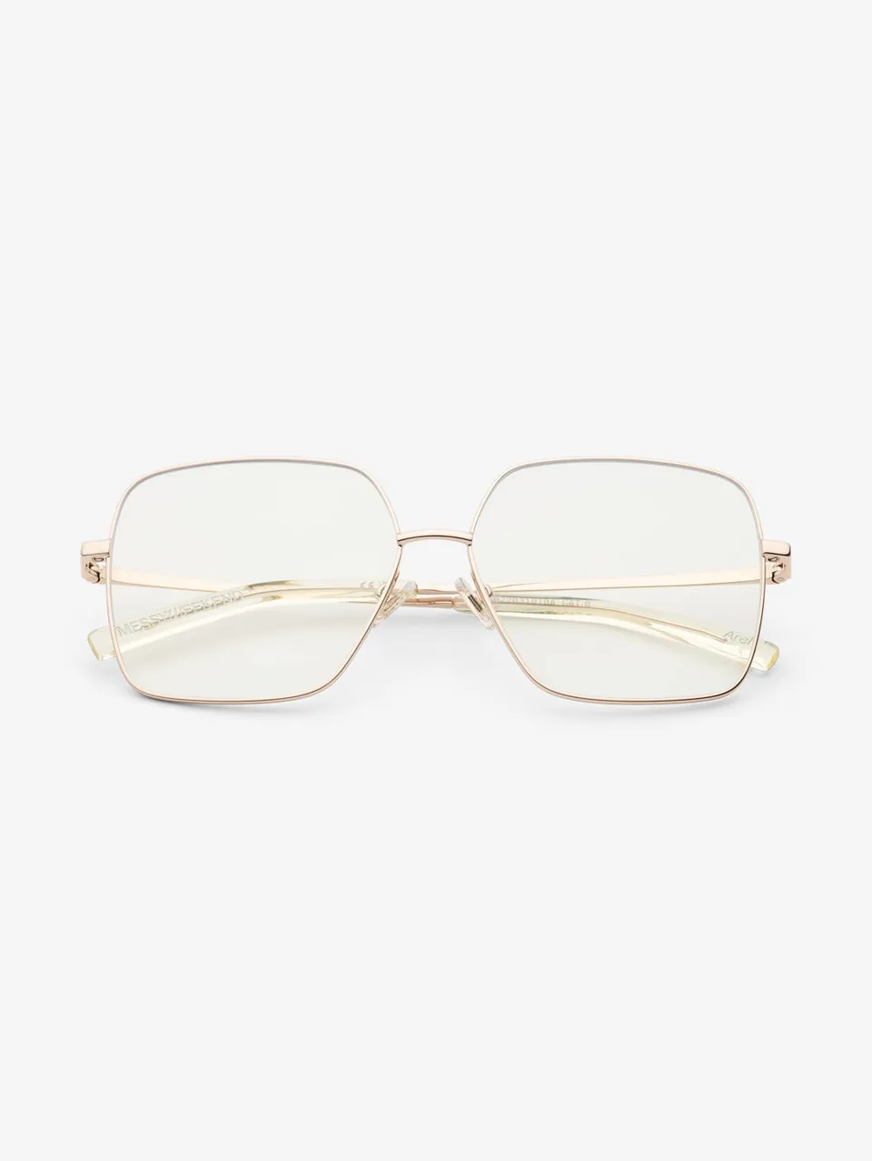 messyweekend-arel-sonnenbrille-shiny-gold-clear-navigator image 1