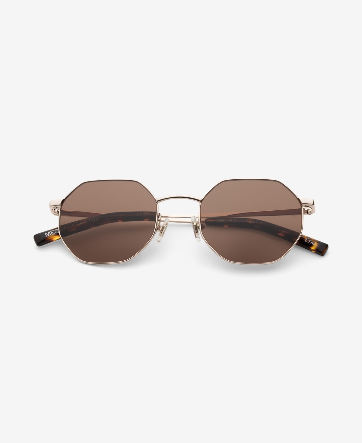 messyweekend-eno-metallbrille-shiny-gold-deep-brown image 1