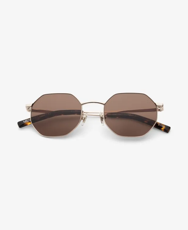 messyweekend-eno-metallbrille-shiny-gold-deep-brown image 1