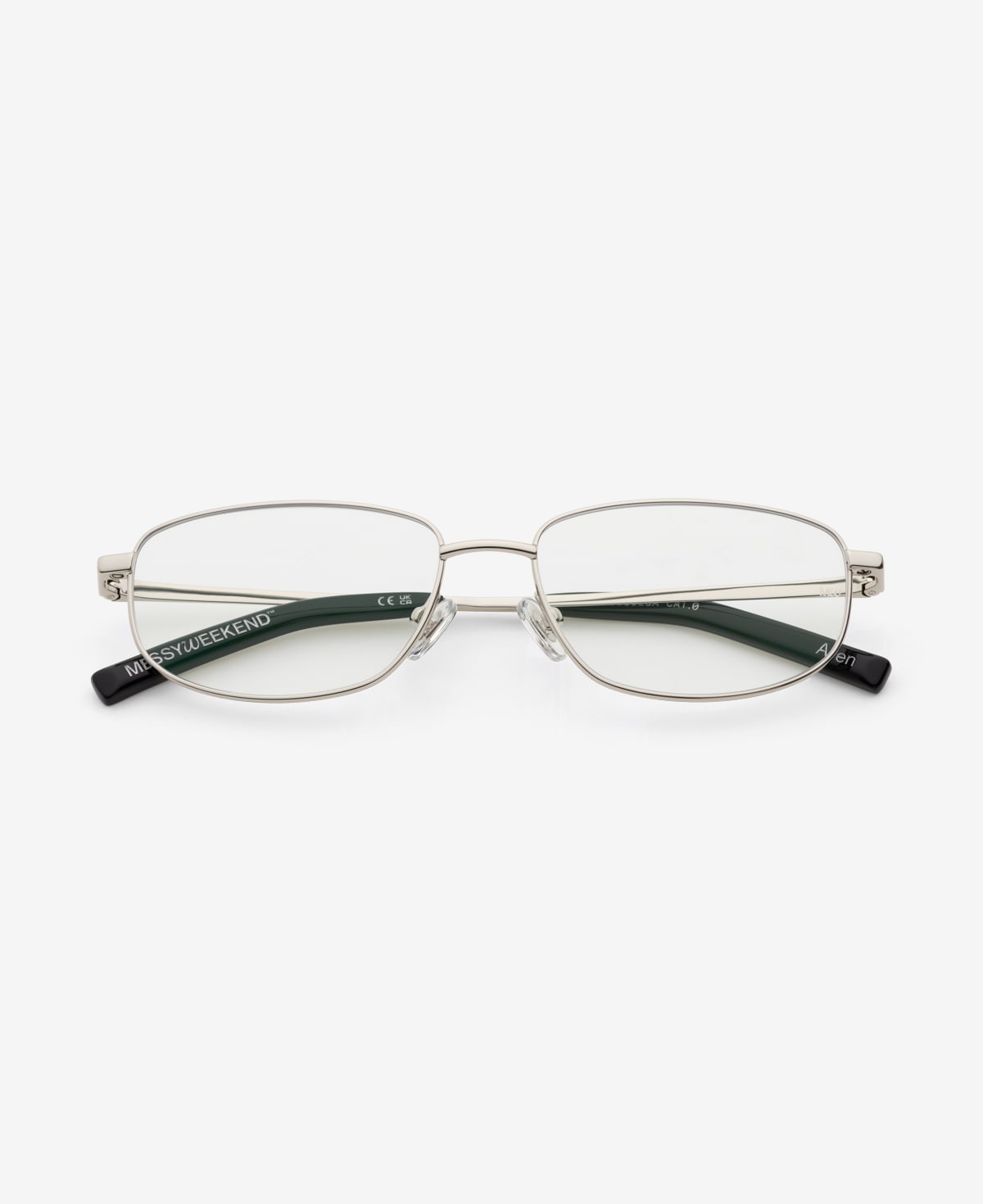 messyweekend-aven-sonnenbrille-shiny-silver-clear image 1