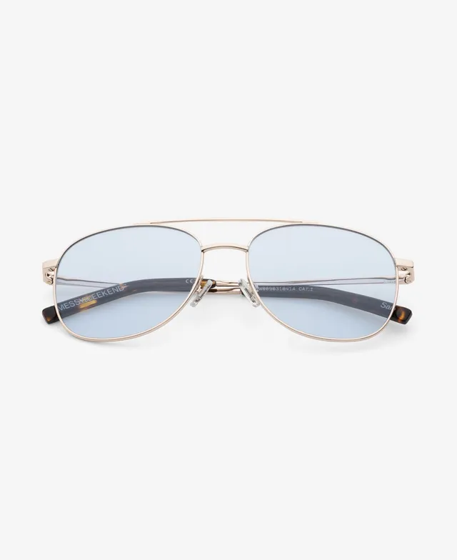 messyweekend-sain-sonnenbrille-shiny-gold-soft-blue image 1