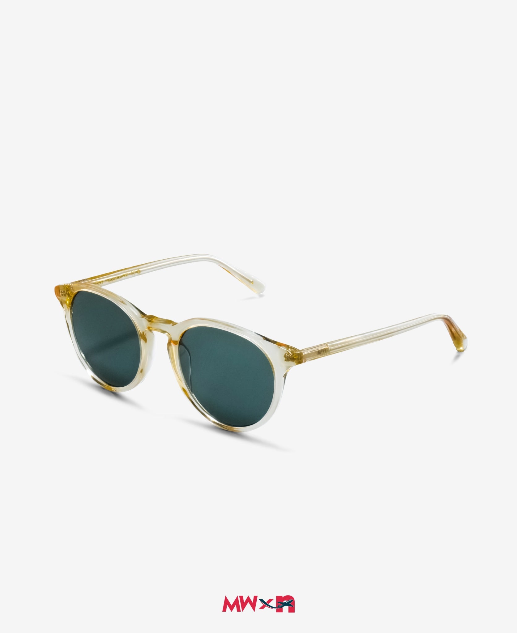 messyweekend-nd-by-norwegian-piloten-sonnenbrille-champagne-green image 2