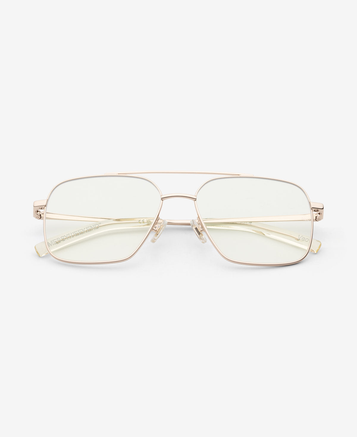messyweekend-veo-sonnenbrille-shiny-gold-clear image 1