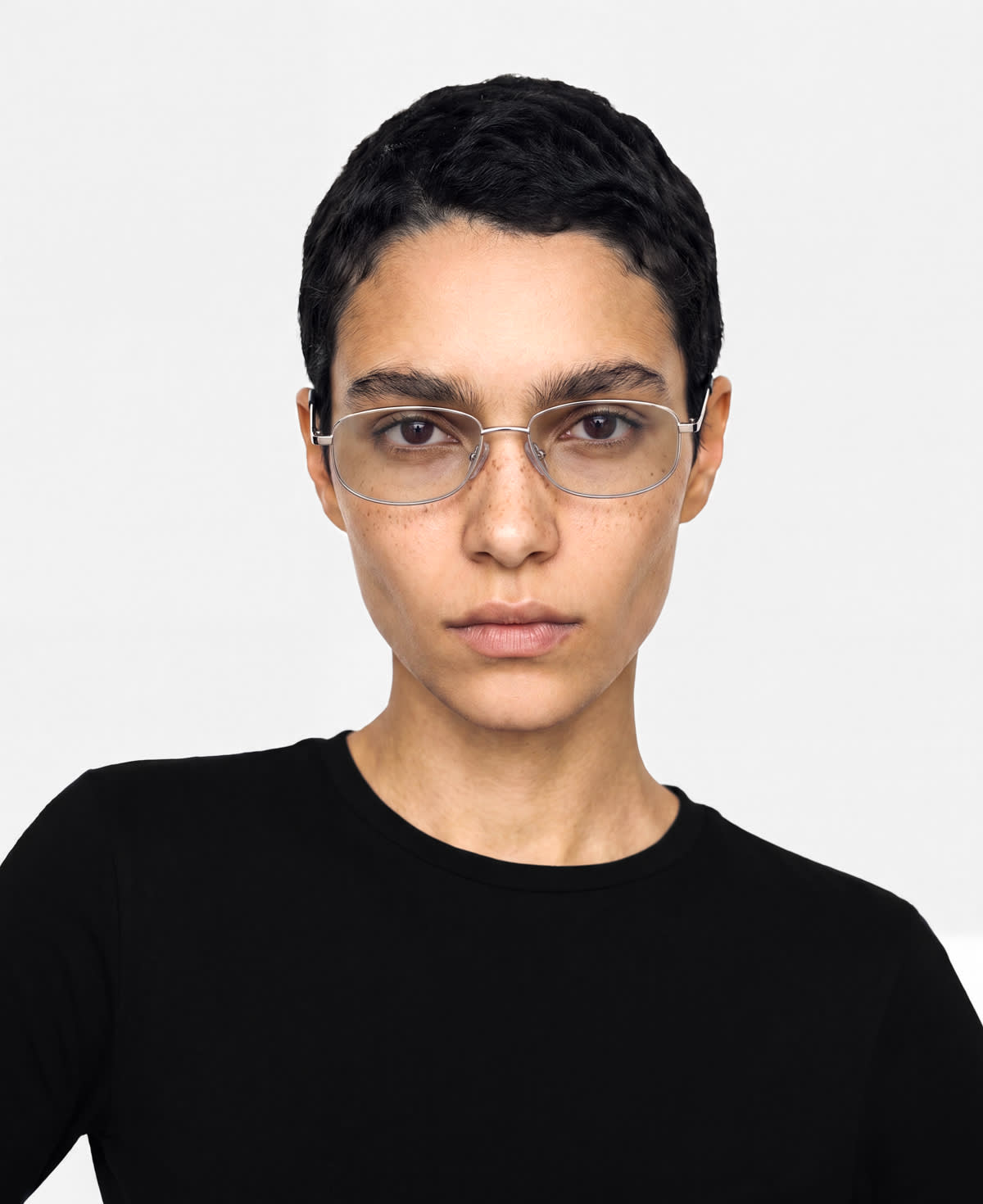 messyweekend-aven-sonnenbrille-shiny-silver-clear image 2