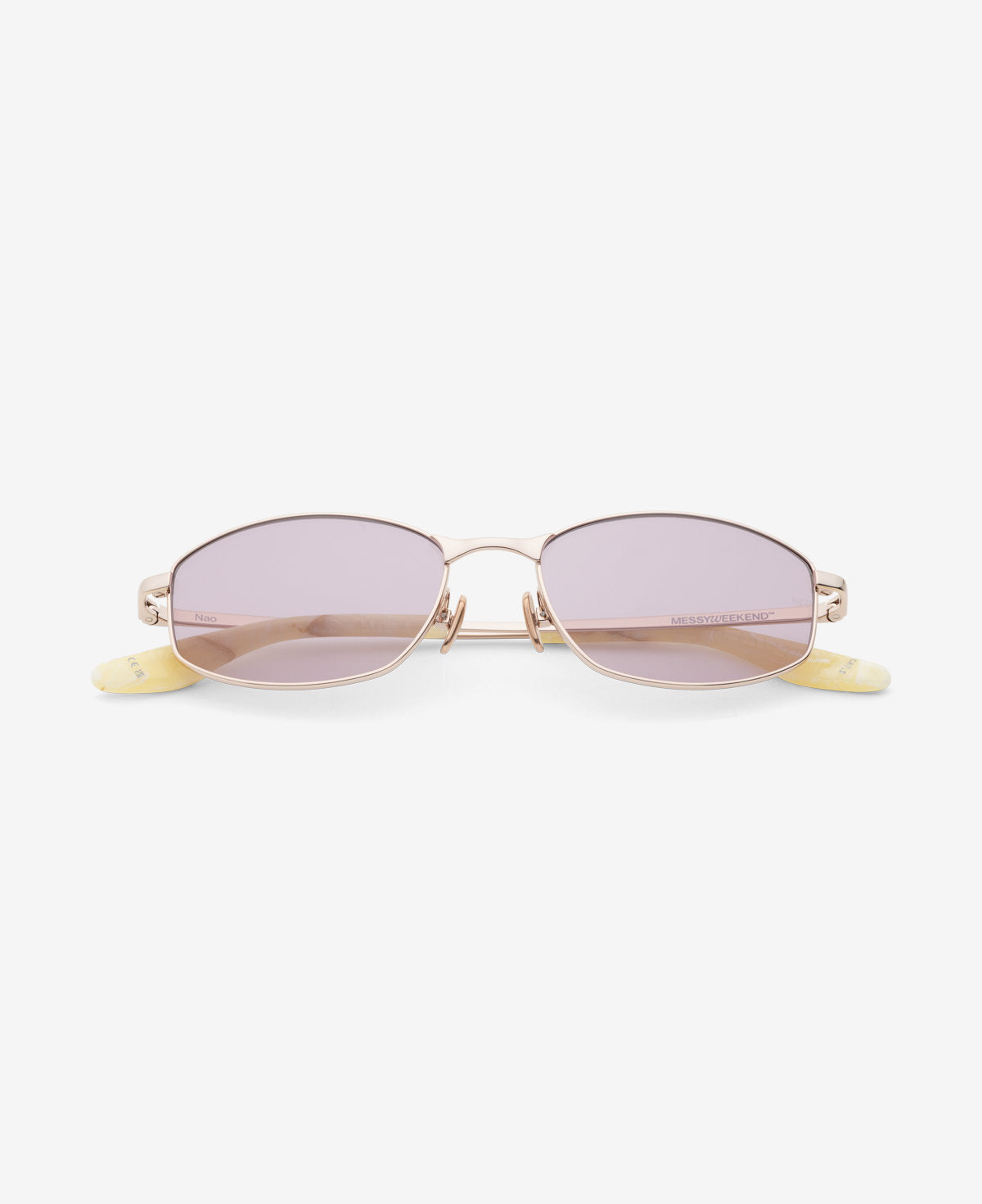 messyweekend-nao-sonnenbrille-shiny-gold-soft-purple-premium image 1