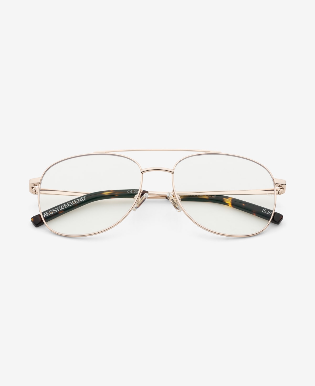 messyweekend-sain-shiny-gold-clear-sonnenbrille image 1