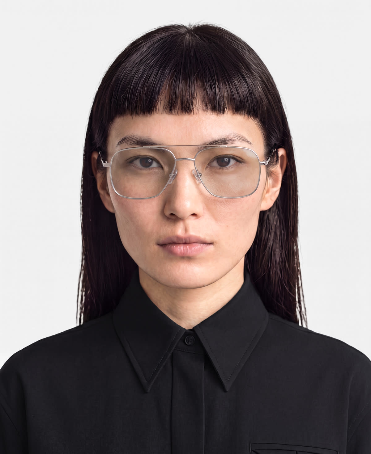 messyweekend-veo-sonnenbrille-shiny-silver-clear image 2