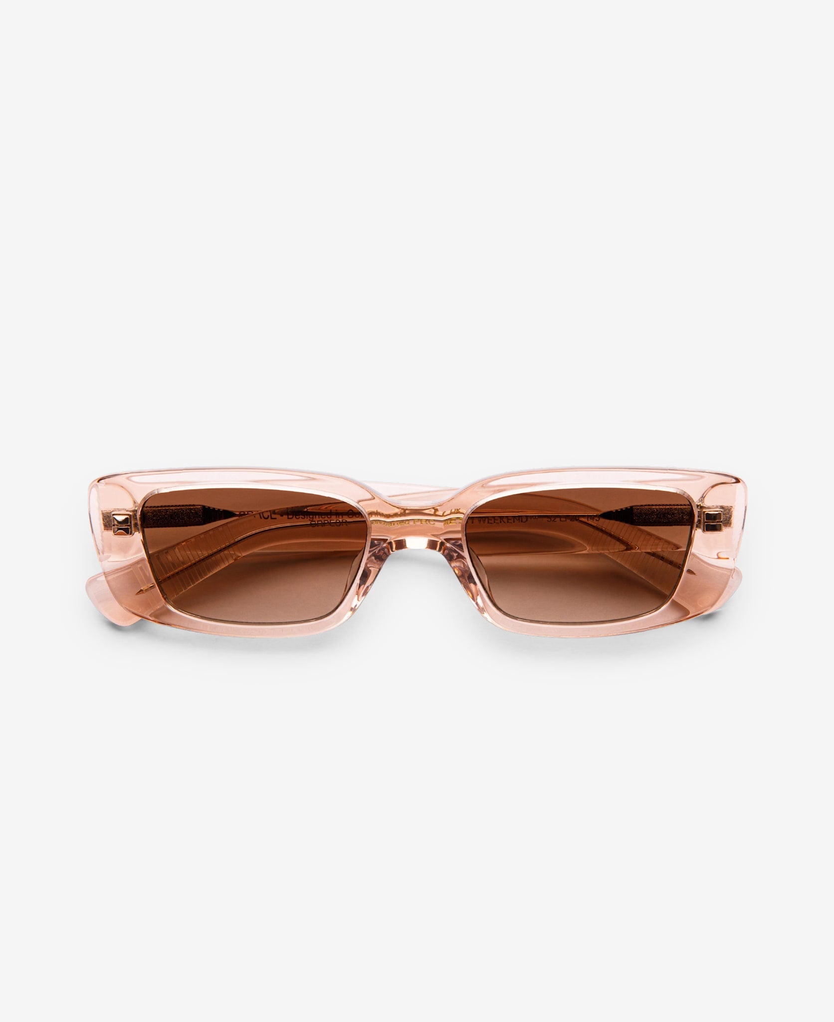 messyweekend-grace-sonnenbrille-peach-gradient-brown-rechteckig image 2