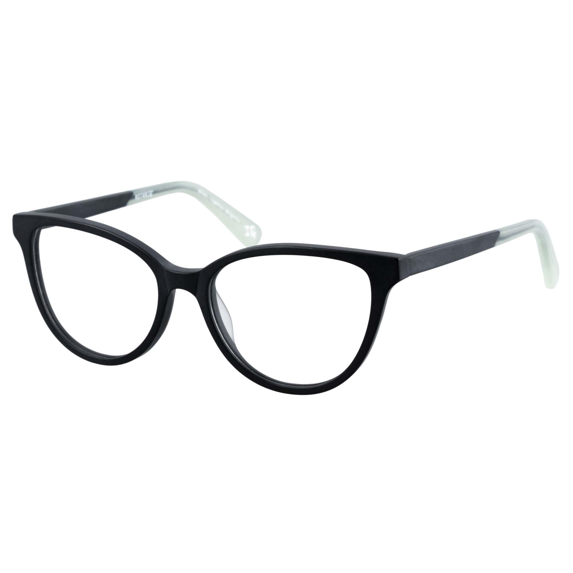 botaniq-brille-mit-sehst-rke-f-r-damen-katzenauge-acetat-matte-schwarz-mint-inkl image 1