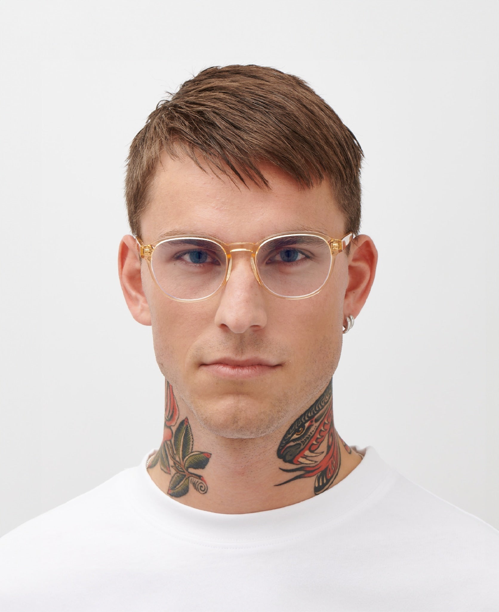 messyweekend-ryan-blaulichtbrille-champagne-clear image 3