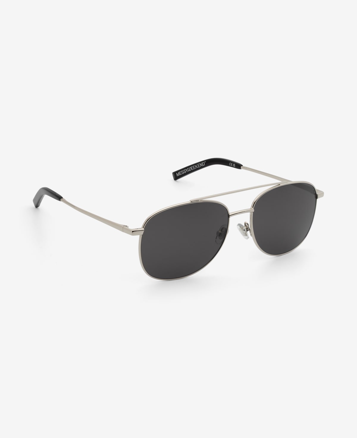 messyweekend-sain-aviator-sonnenbrille-shiny-silver-deep-grey image 5