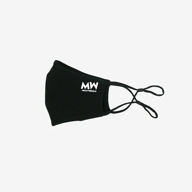messyweekend-face-mask-stoffmaske-black image 1