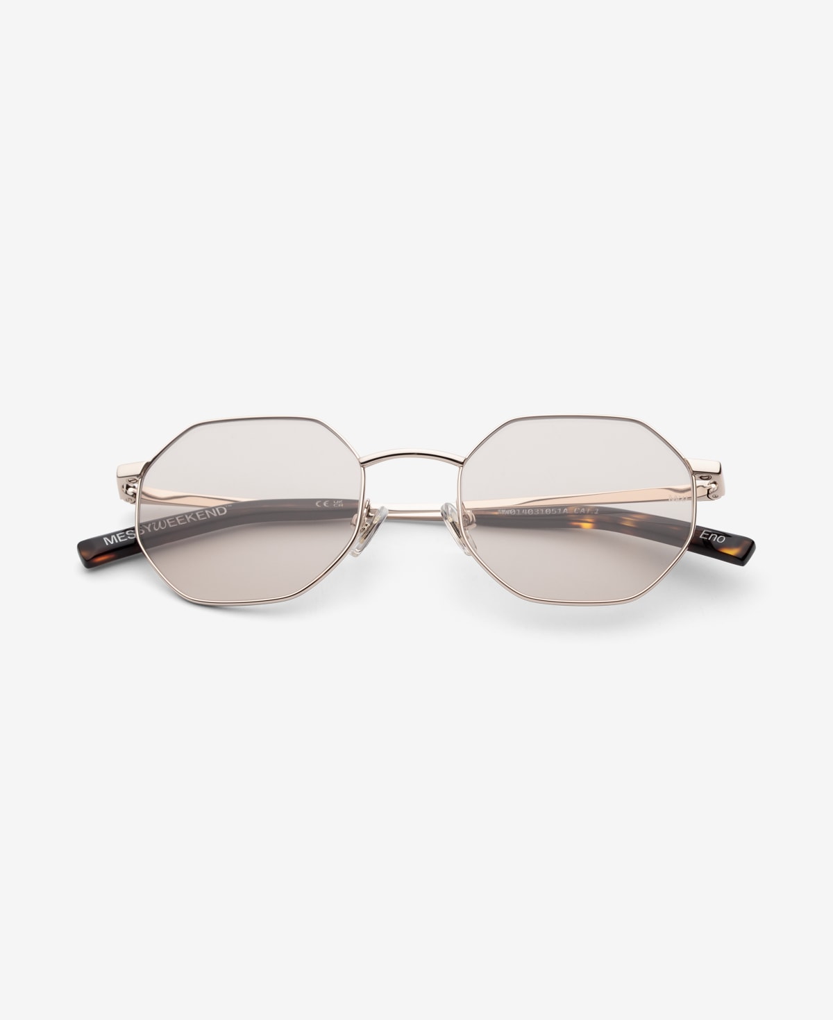 messyweekend-eno-sonnenbrille-shiny-gold-soft-brown image 1