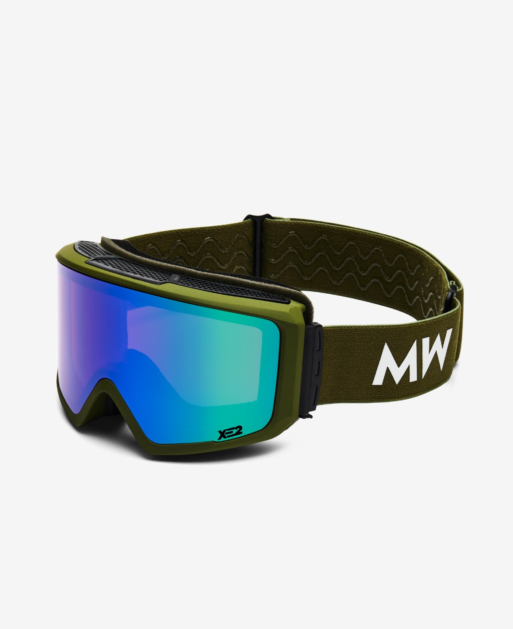 messyweekend-flip-xe2-skibrille-army-green-mirrored image 2