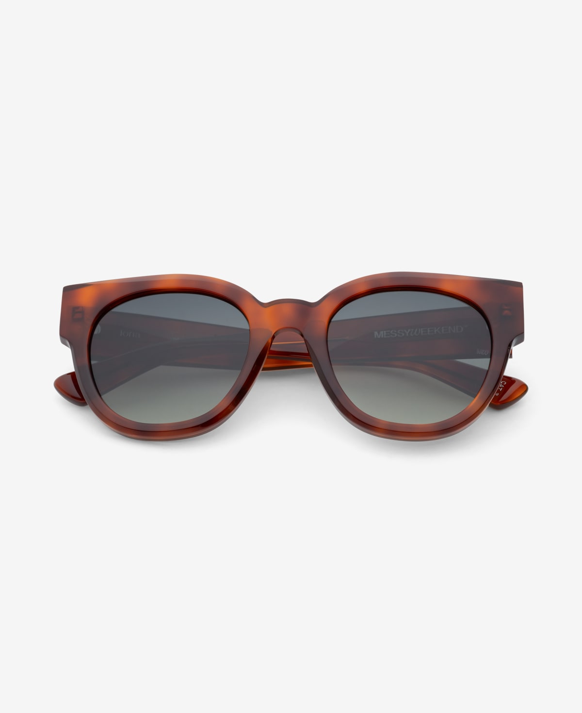 messyweekend-iona-sonnenbrille-burnt-havana-deep-green-gradient image 1