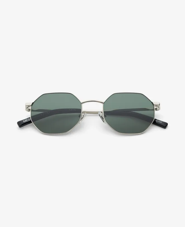 messyweekend-eno-sonnenbrille-shiny-silver-deep-green image 1