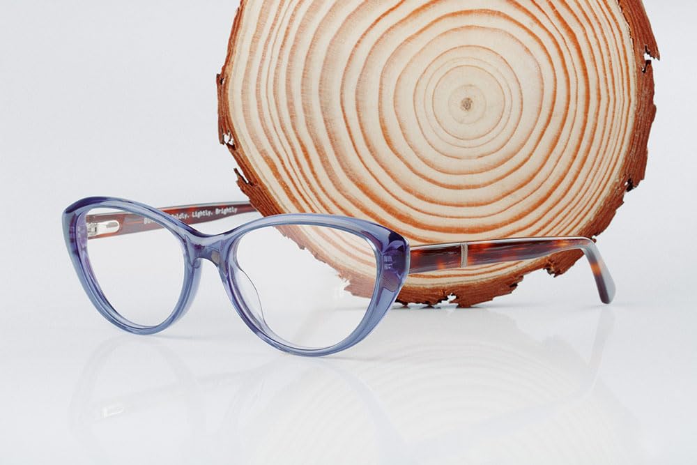 botaniq-brille-mit-sehst-rke-f-r-damen-katzenauge-acetat-gloss-navy-holz-tortois image 4