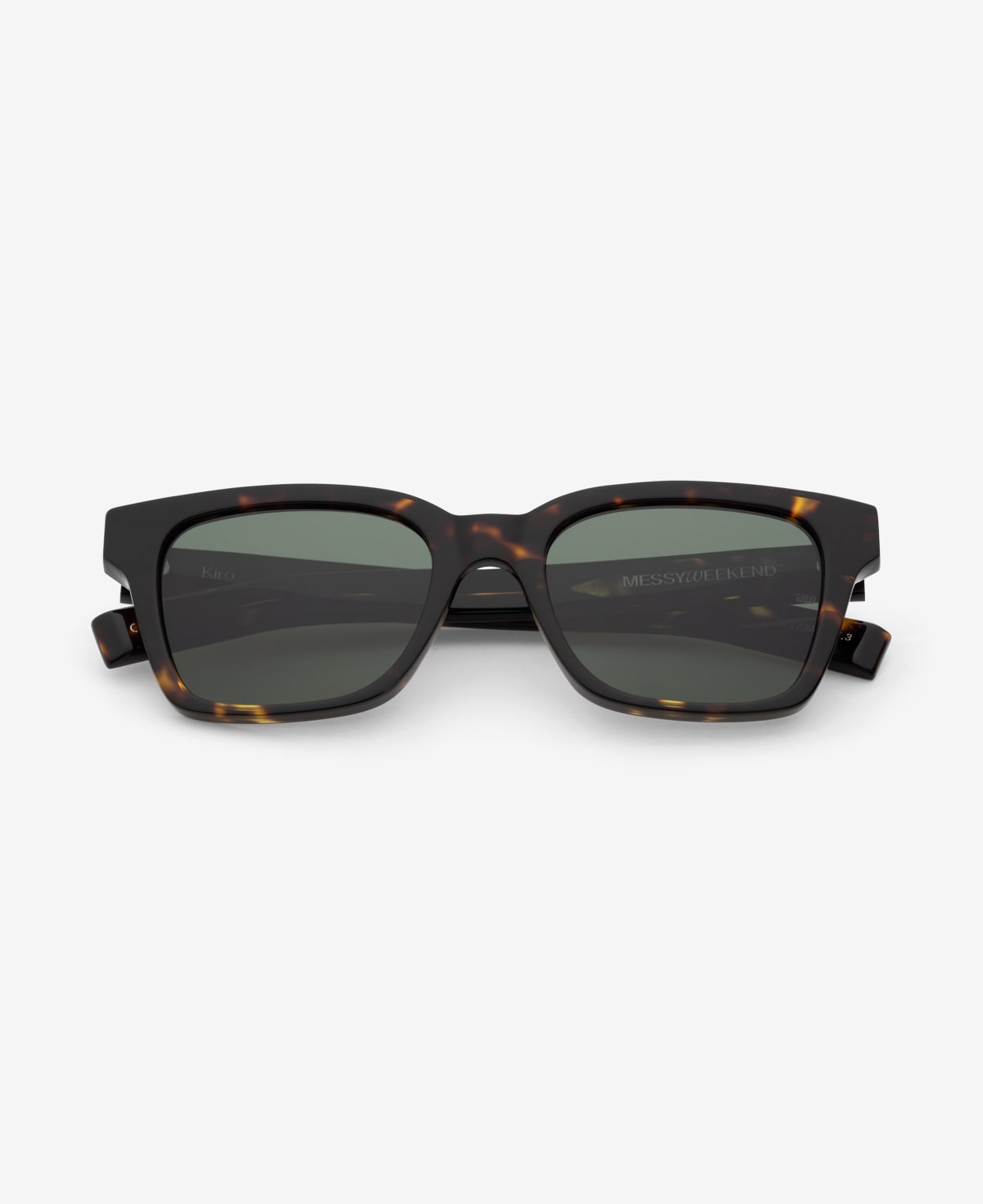 messyweekend-kiro-dark-havana-deep-green-eckige-sonnenbrille image 1