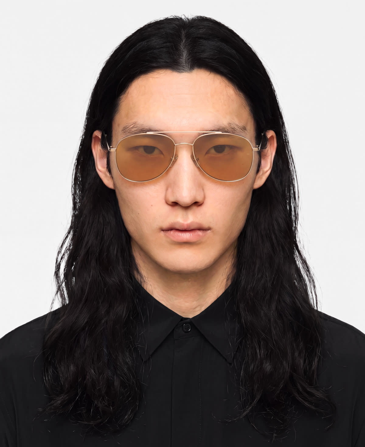 messyweekend-sain-aviator-sonnenbrille-shiny-gold-rich-orange image 2