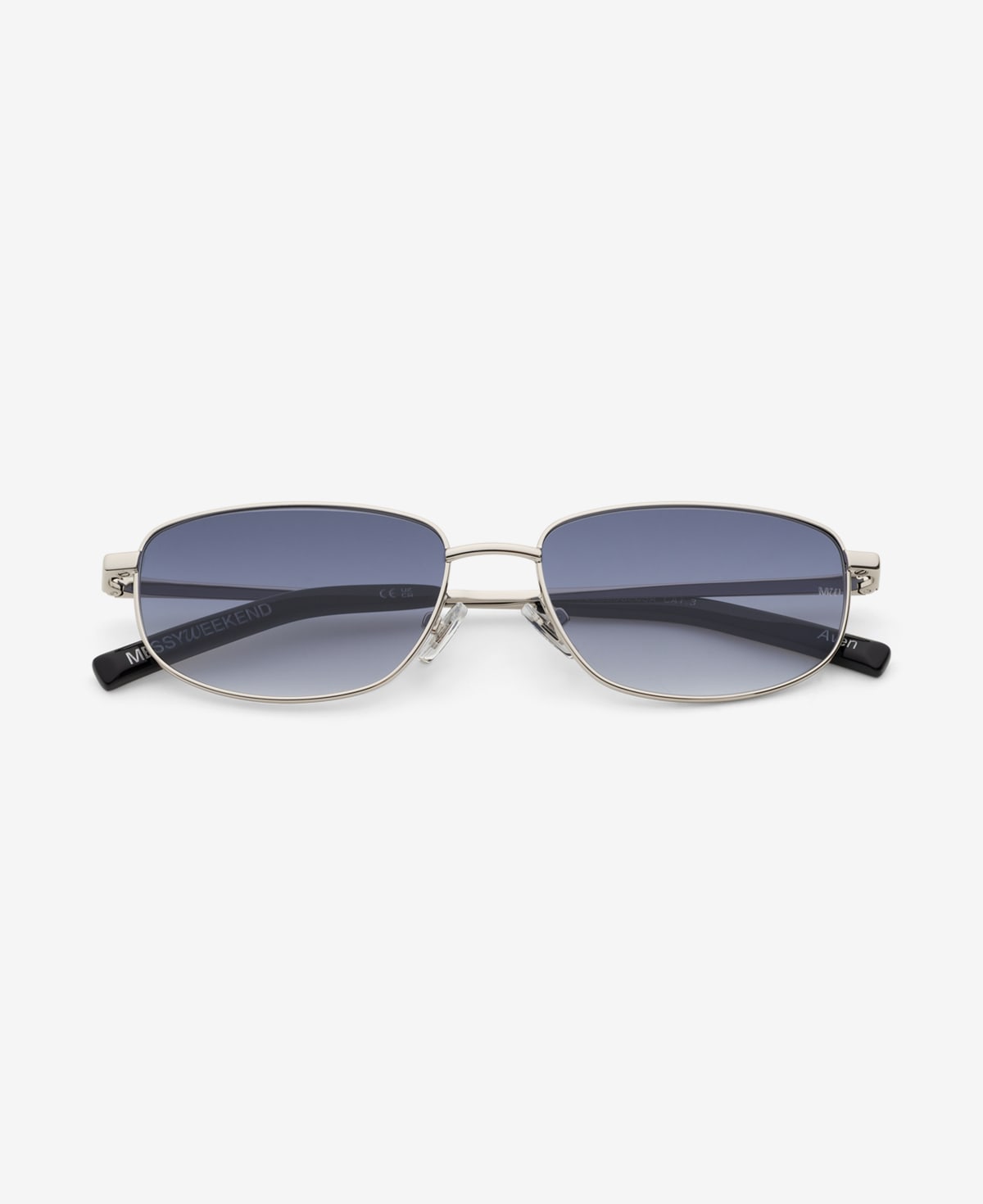 messyweekend-aven-shiny-silver-deep-blue-gradient-sonnenbrille image 1